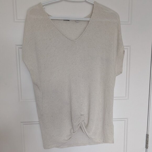 Reitmans, cap sleeves , shirt, beige, cream, size XS - Picture 4 of 11